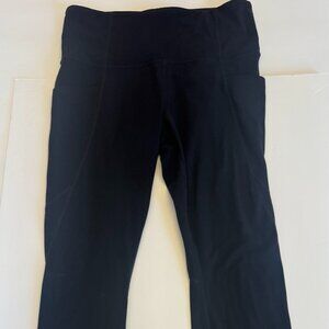 Athleta Womens SP Petite Small Black Leggings Athletic Yoga Pants